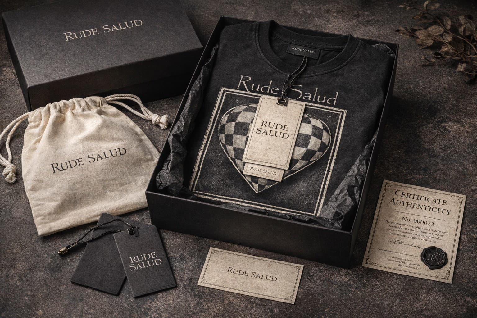 Checker Heart Tee - Front